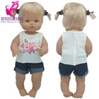 Одежда для кукол Nenuco Ropa Y Su Hermanita Reborn Baby Doll, рубашка, штаны, одежда для игрушек