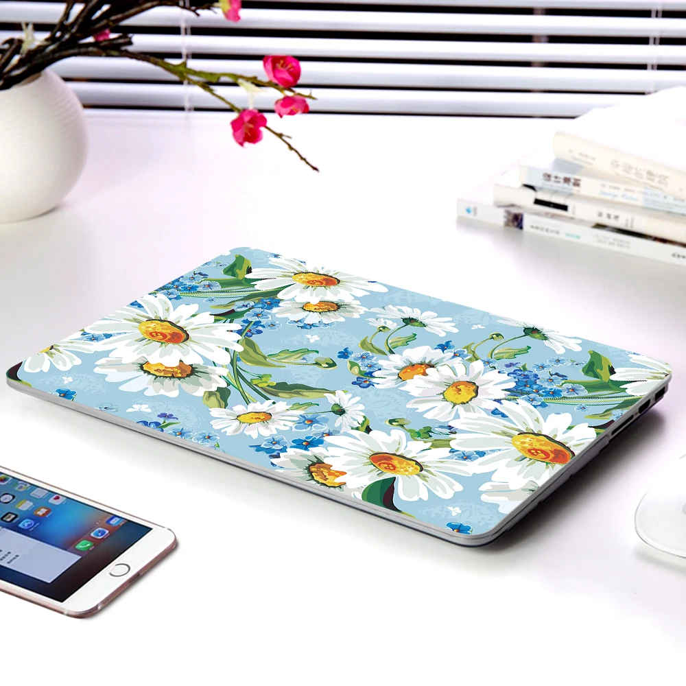 Новый чехол с цветами 2020 для MacBook Air 11 13 дюймов A1466 A2337 A2179 Pro 12 15 16 Retina A2338 A1706 A1708 A2159