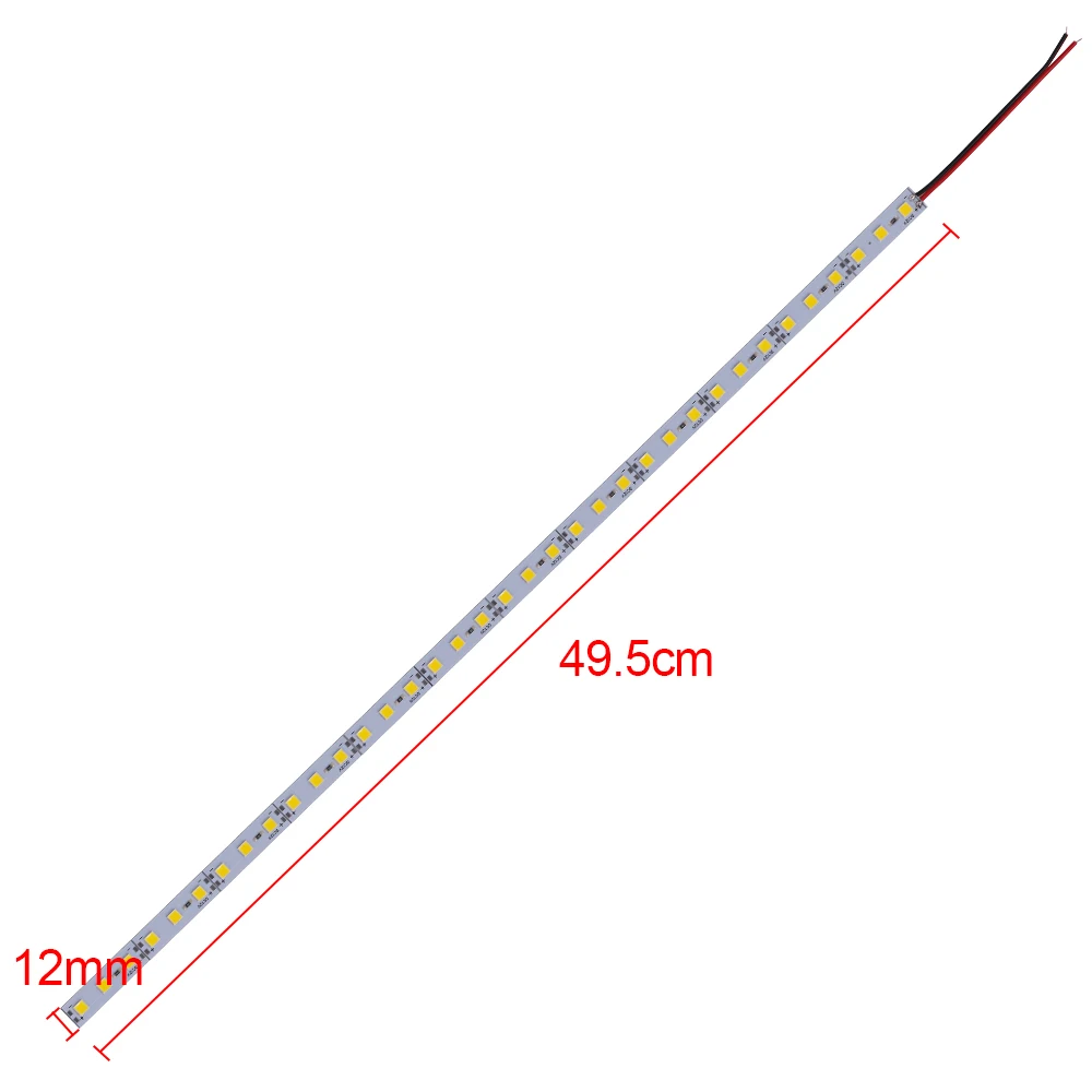 5/20 Lights LED Bar Light Rigid Strip Led Aluminum 25cm 50cm 5054 DC12V 18LED 36LED Cabinet Counter Blue/Green/Pink | Лампы и