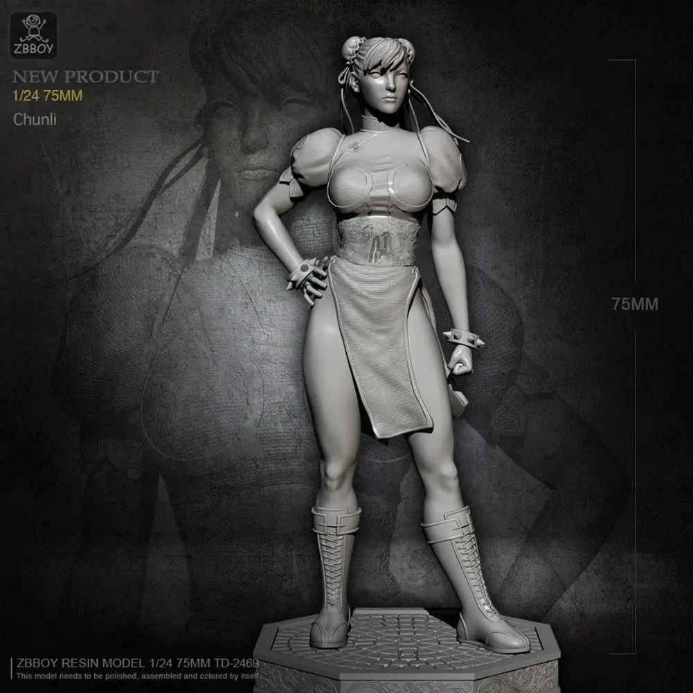 

75MM1/24 Resin Model Kits Figure Self-assembled Used Model Own Sale Collection Hot Your Soldier As Resin 2021 N4X5