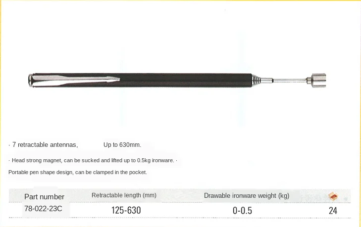 

Telescopic Magnetic Pick Up Tools Portable Telescopic Easy Magnetic Pick Up Rod Stick Extending Magnet Handheld Tool Hand Tools