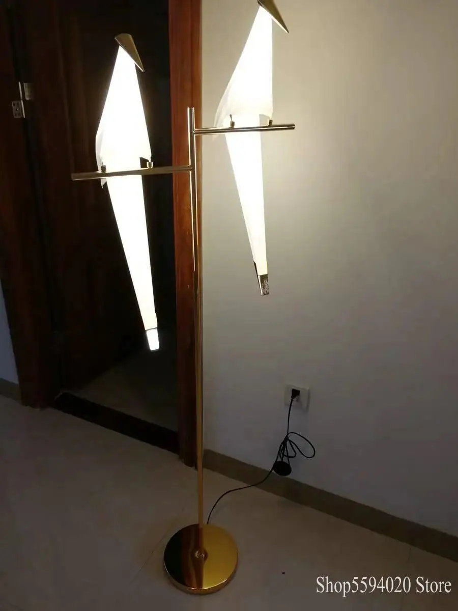 Напольная Лампа в скандинавском стиле с птицами простой современный креативный