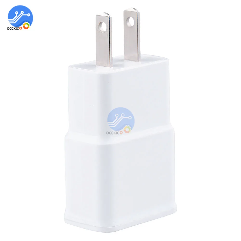 5V 2A USB Зарядное устройство головка Американский штекер Адаптер Мощность адаптер Белый 1-Порты и разъёмы стены Зарядное устройство Быстрая зарядка для путешествий бытовой