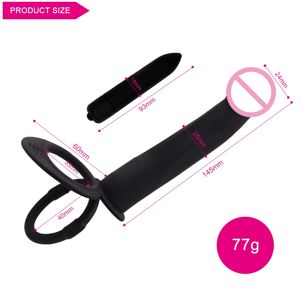 Секс-игрушки для взрослых женщин пар анальная Вагина вибрация с двойным