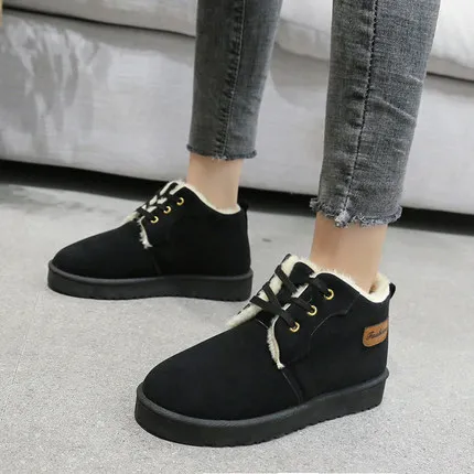 Новинка 2019 Нескользящие зимние сапоги на толстой подошве женские модные милые