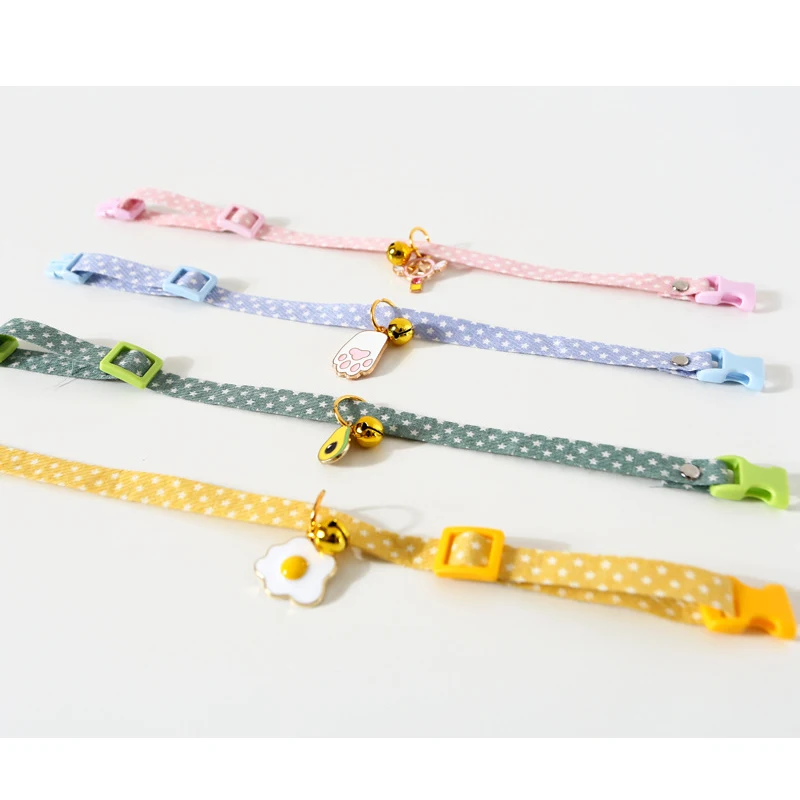 Милый ошейник для кошки с колокольчиком маленькие ошейники свежих красивых