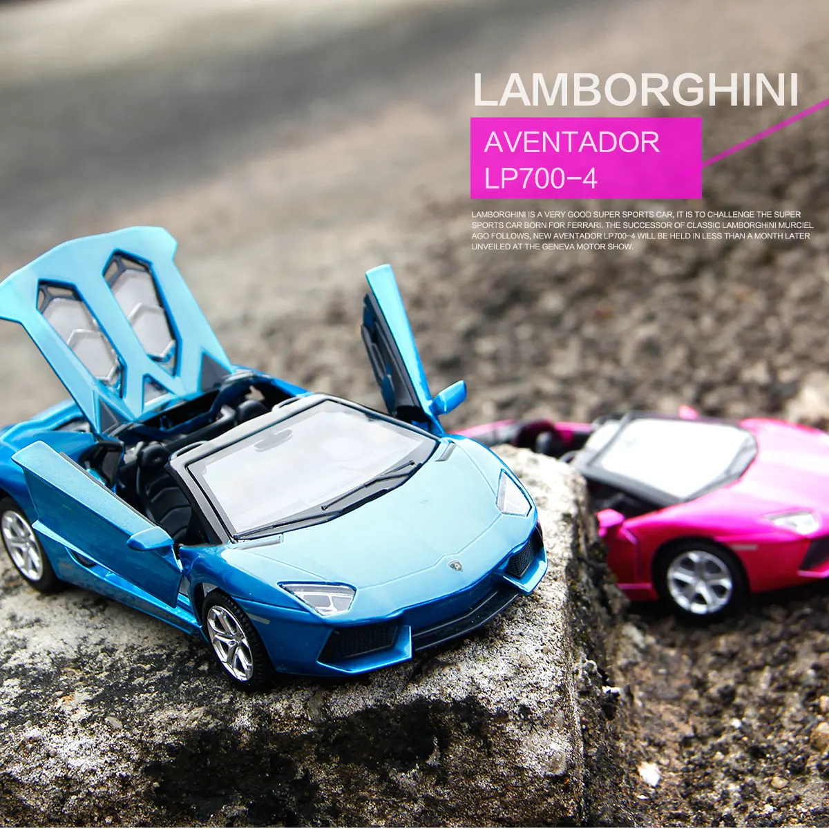 

High Quality Lamborghini Aventador L700-4 Electric Car Model Collection Pull Back 1/32 Scale Alloy Cars Gift for Children