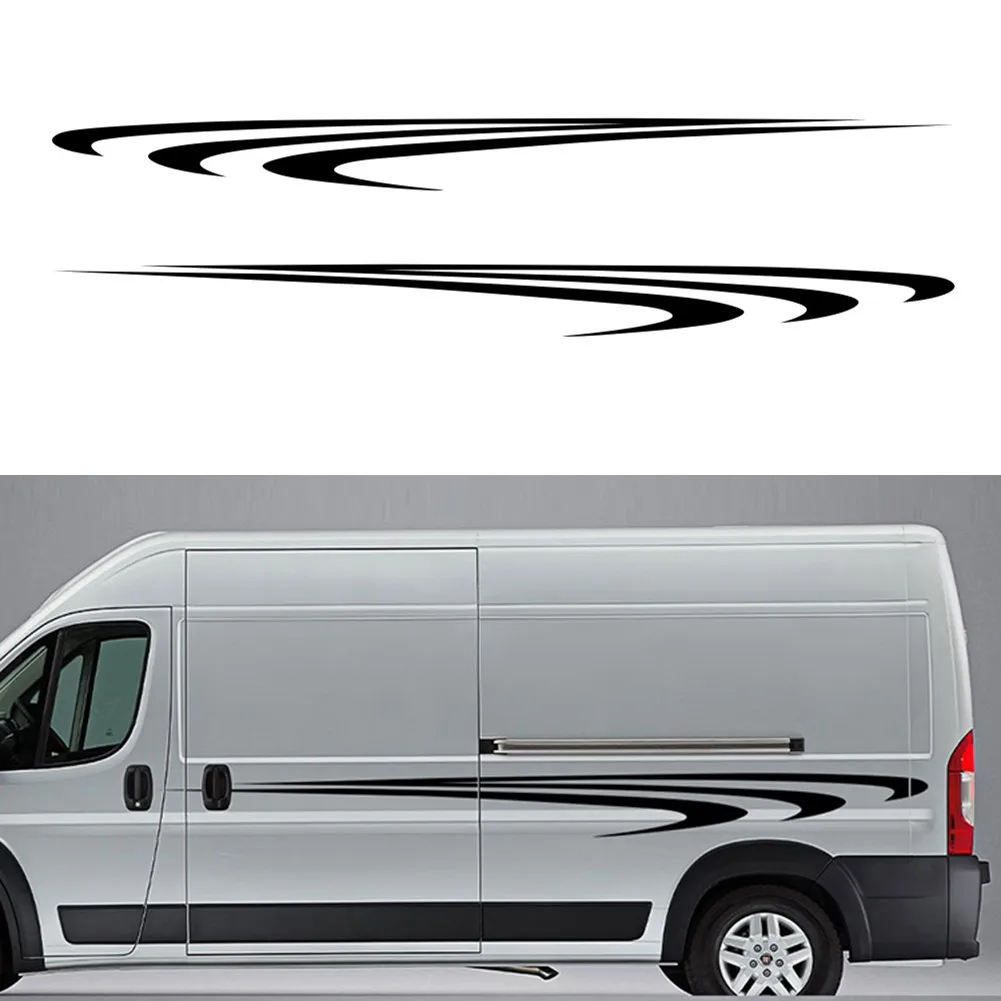 

Brand New Side Body Sticker Decal Removable Vinyl Waterproof 2pcs 300*24CM