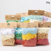 Wholesale Natural Colorful Raffia Jute Gift/wedding Candy Packing Material Box Filler Supplies Shredded Crinkle Paper
