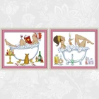 Joy Sunday, вышивка крестиком, красота купания 14CT 11CT, DIY ручная вышивка, Набор для вышивки, оптовая продажа, украшение для дома