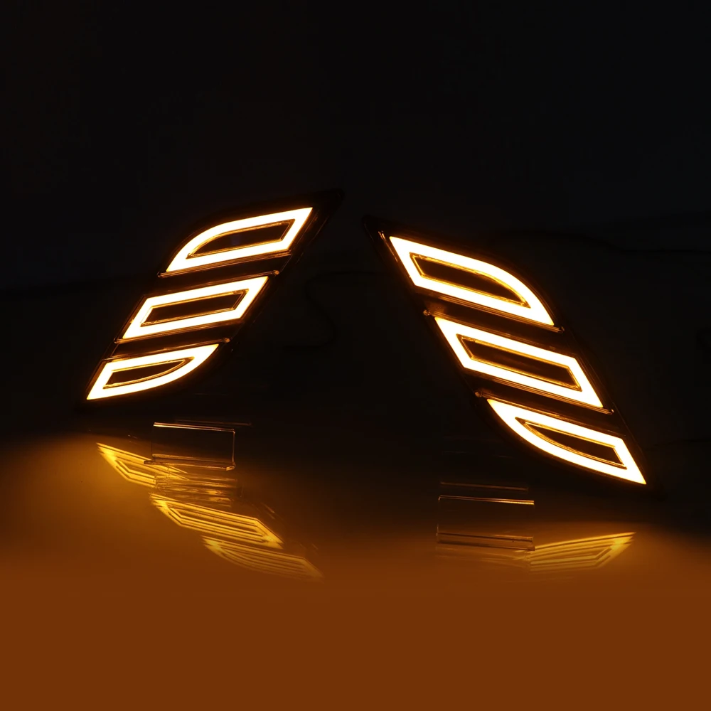 2-In-1 LED Side Fender Marker Lamp For Ford Raptor F150 2016 2017 2018 Amber Turn Signal Light White Running Position Lights | Автомобили