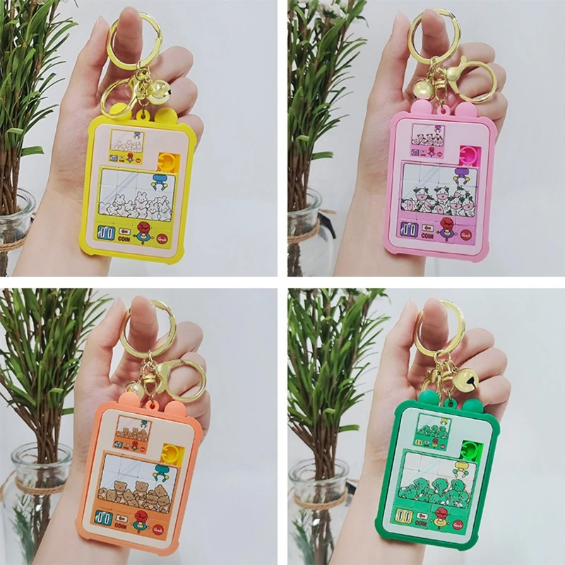

2022 New Children Hand-held Learning Toy For Children Jigsaw Puzzle Game Machine Keychain