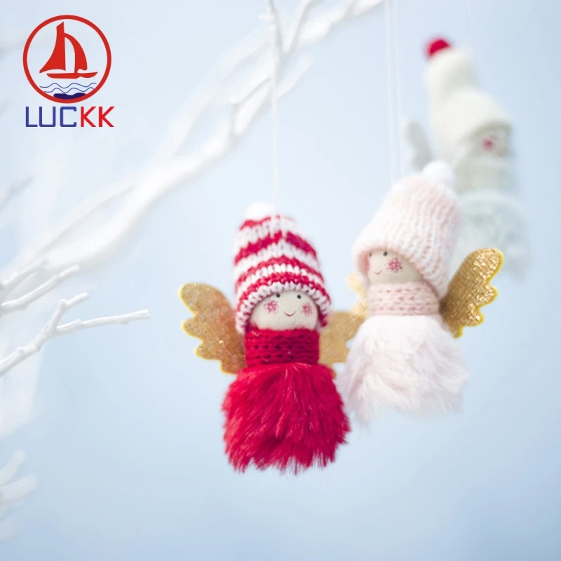 LUCKK 2 шт. милый ангел кукла украшение рождественская елка Висячие кавайные