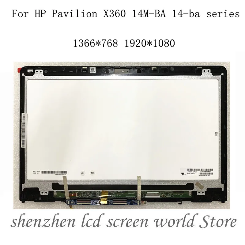 14 ''ЖК дисплей кодирующий преобразователь сенсорного экрана в сборе + рамка