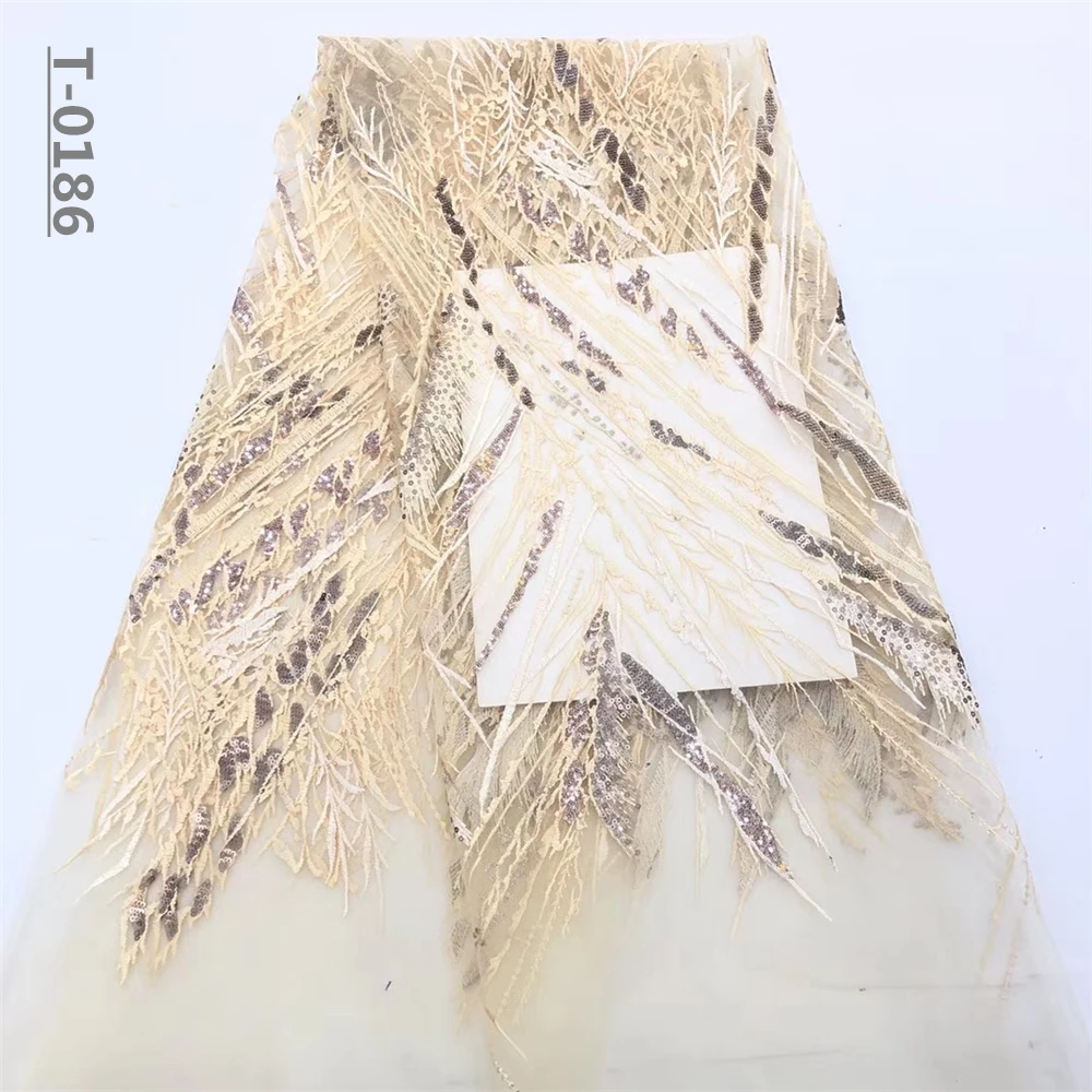 Лидер продаж 2019 французская нигерийская сетка с блестками африканский тюль