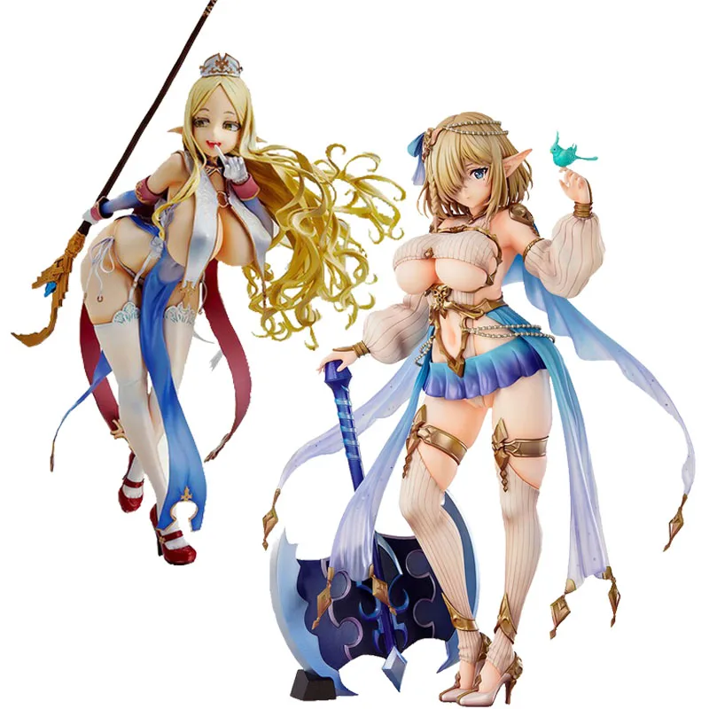 

25cm Japanese Anime VERTEX Elf village Archeyle Kukuru Priscilla Girl PVC Action Figure Toy Statue Adults Collection Model Doll