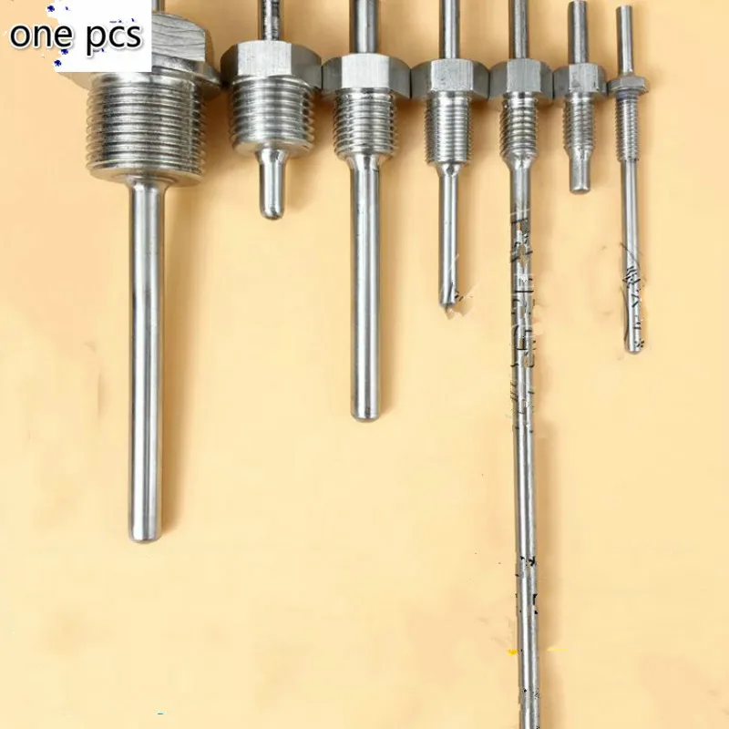 -60-260 degrees DS18B20 PT100 NTC10K PT1000 Temperature Sensor 1/4&quot(DN8) 3/8&quot(DN10) 1/2(DN15) 3/4&quot (DN20) 1&quot(DN25) SUS304 ID6mm |