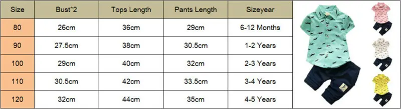 

Summer Gentleman Clothes Set Boy Pants+Shirt Tops Toddler Outfits Newborn Pant Baby Suit Children Kids