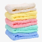 5 шт.лот 6-слойный носовой платок для мытья водой новорожденная мочалка детские полотенца для лица антибактериальное полотенце для ухода за ребенком 30*30
