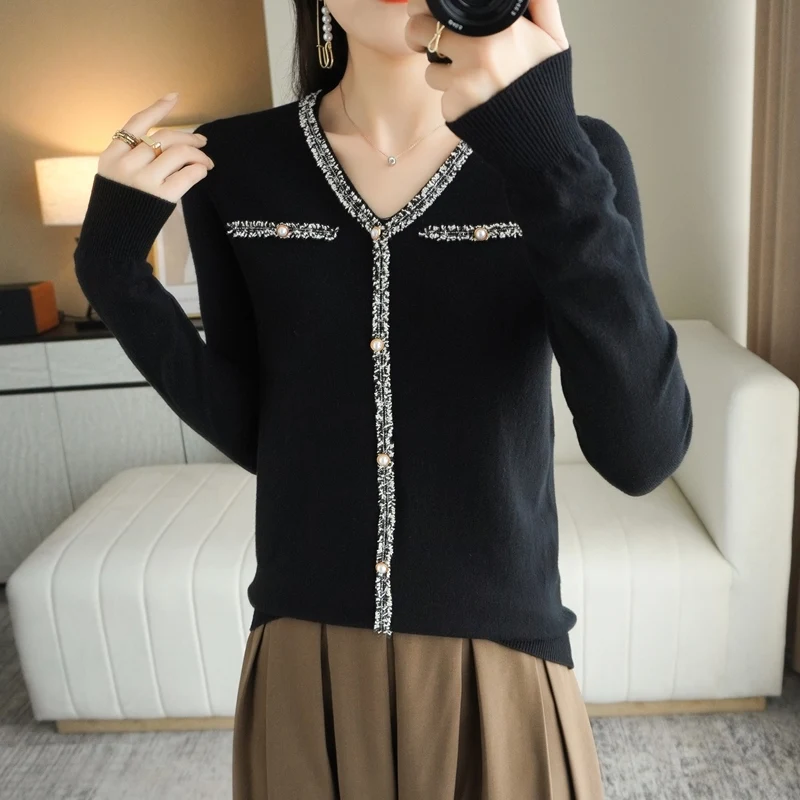 Осенне-зимний новый кашемировый свитер Женский сохраняющий тепло вязаный модные