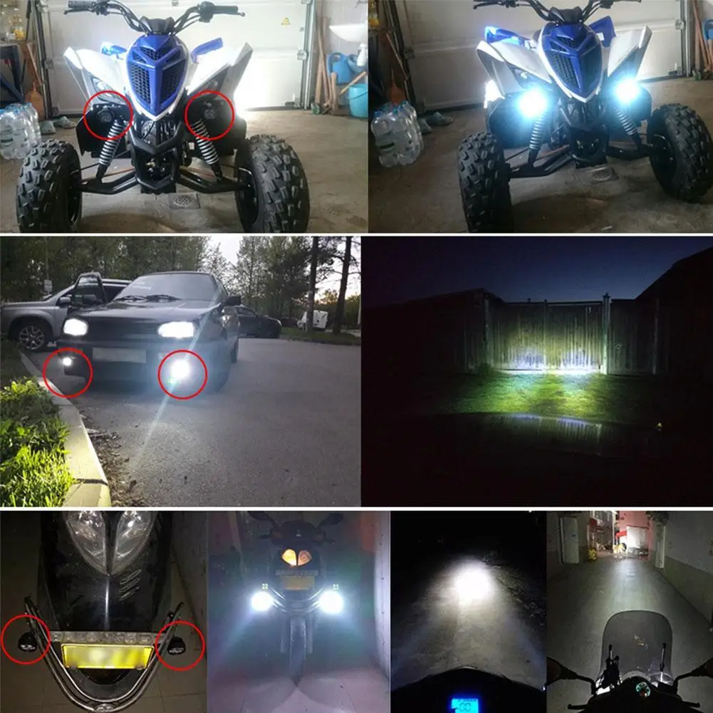 

8W 6LED Motorcycles Headlight Headlamp Bulb Fog Light For Motorcycle Car Driving Light Motorcycle Led Headlights Spotlight