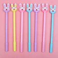 36pcslot creative kawaii pens rabbit bunny cute gel pen ballpoint funny item material school stationery thing kawai stationary
