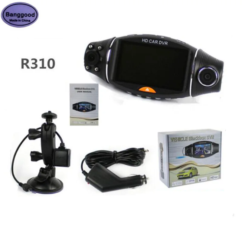 R310 2 7 дюймов Видеорегистраторы для автомобилей Камера GPS Dash Cam Регистраторы HD 1080P