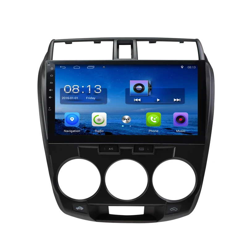 

HACTIVOL 10.2" Quad core car radio gps navigation for Honda City 2011 android 7.0 car DVD video player with 1G RAM 16 G ROM