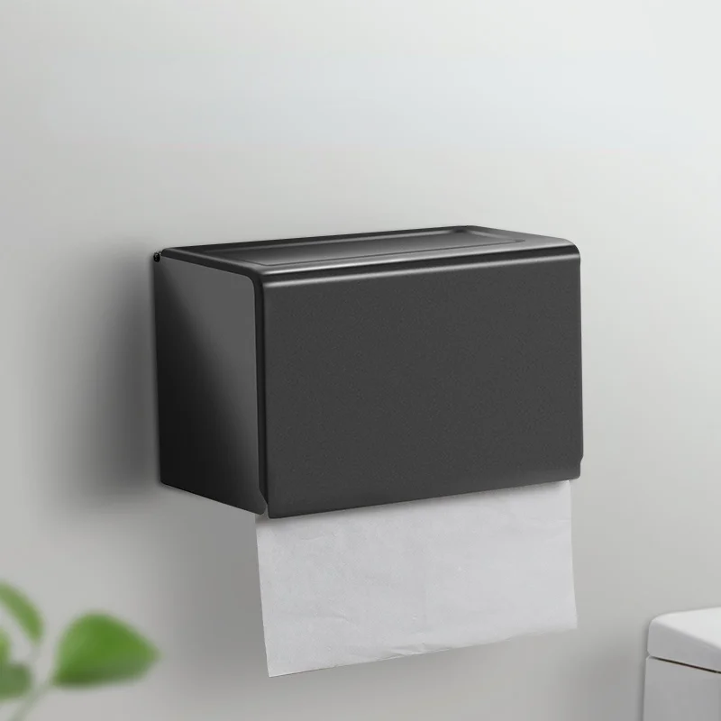 

Grey Black Luxury Tissue Holder Wall Kitchen Glam Nordic Bathroom Tissue Holder Home Toiletrolhouder Bathroom Products TZCZH