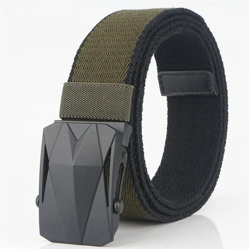 

2021 3.8cm wide tactical casual canvas belt alloy quick release youth jeans cotton belt fashion belt