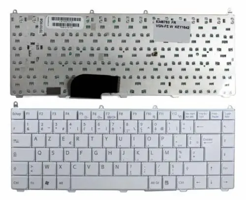 

For Sony 147963141 White French Laptop Keyboard