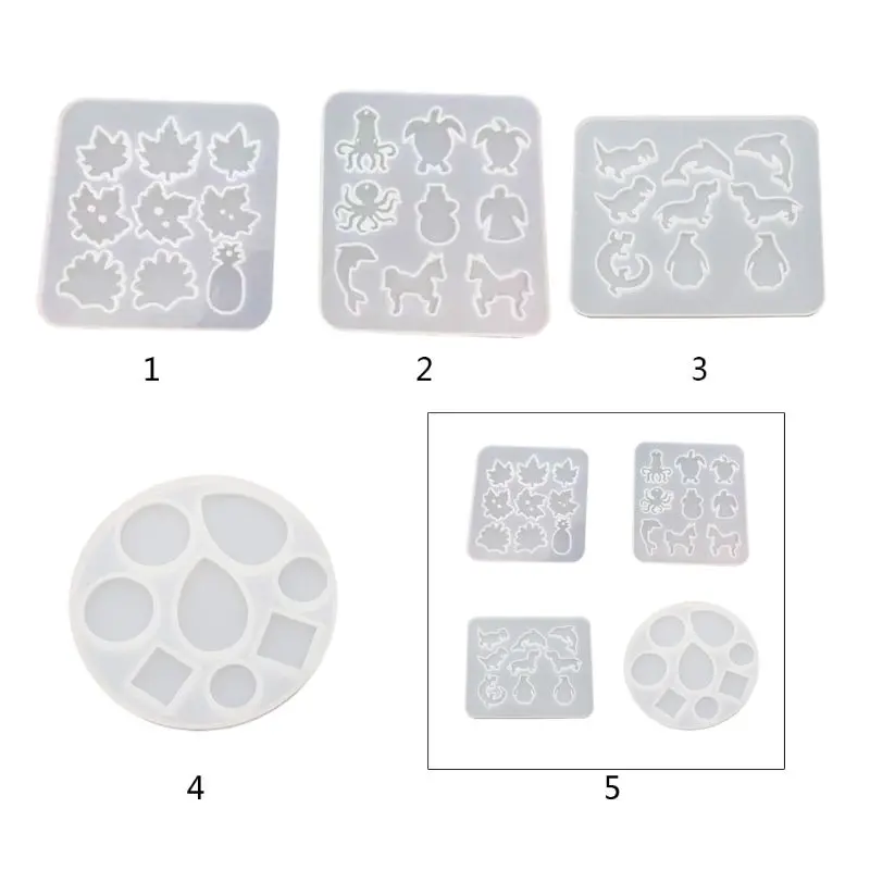 

DIY Epoxy Resin Mould Silicone Mold Maple Leaf Gems Shape Molds Jewelry Making Necklace Pendant Crafts Accessories C7AE