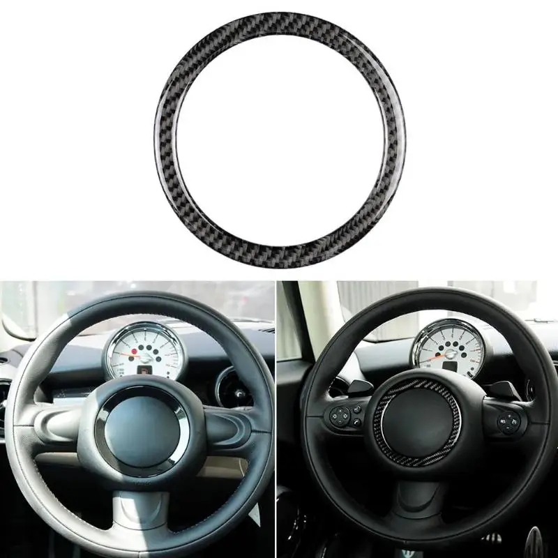 Кольцо на руль из углеродного волокна, Накладка для Mini Cooper Clubman R55 R56 Countryman R60 Paceman R61 2007-2013 авто