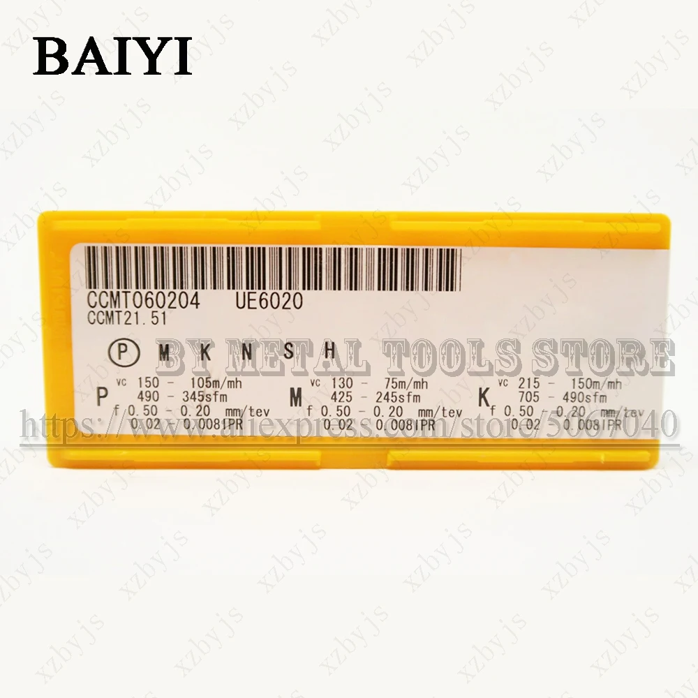 10 шт. CCMT060204 UE6020 CCMT21.51 оригинальный инструмент для ЧПУ режущее лезвие карбидная