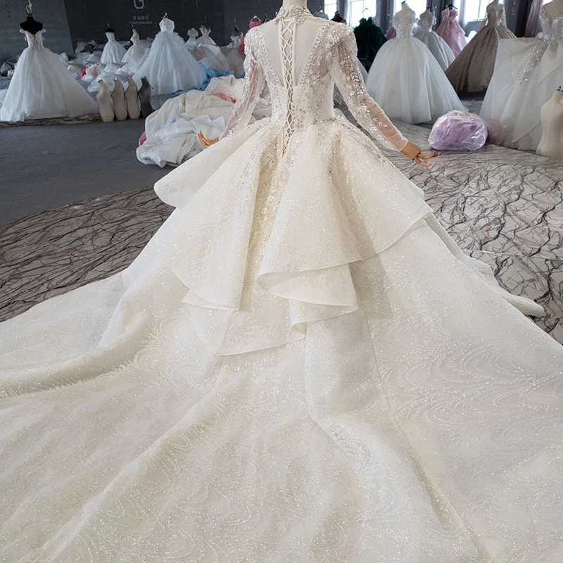 red prom dresses 2019 crew neckline lace sequins beading mermaid detachable train floor length evening dresses gowns