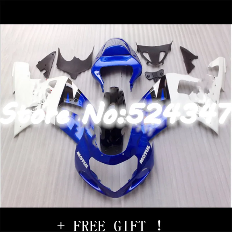 

For SUZUKI GSXR600 750 K1 01 02 03 GSXR 600 GSXR750 2001 2002 2003 Motorcycle Complete Fairing Kit Full Body Frame Guard