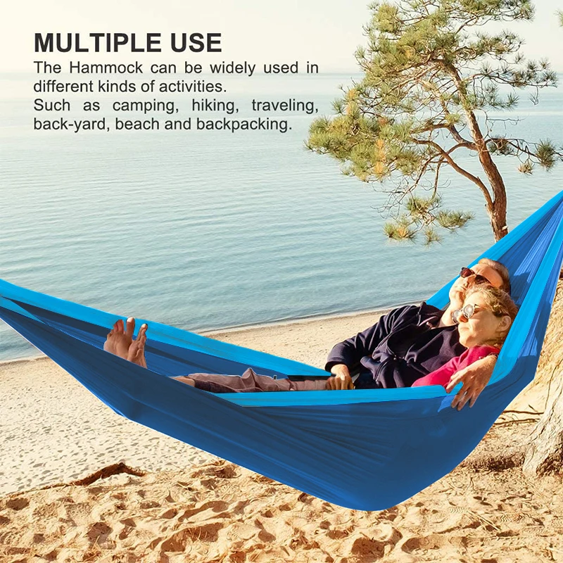 Двойной гамак для взрослых мебель улицы и помещения кемпинг парашют рюкзак