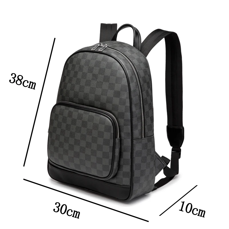 

Men's Backpack Casual Trendy Plaid Backpack Men Large Capacity Fashion Business Backpacks for Women Laptop Computer Bag Travel