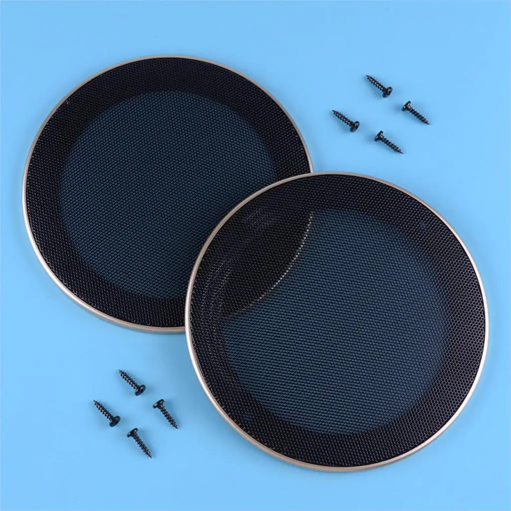

DWCX 2PCS New 5" Inch Car Audio Speaker Subwoofer Grill Mesh Dust Covers Protector