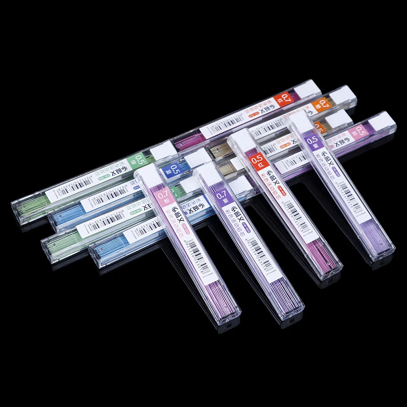 

1 Box 0.5mm/0.7mm Lead Refills Tube With Case For Mechanical Pencil Student