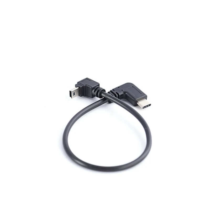 

Type C To Micro USB Cable, 90 Degree Micro 5 Pin Male To USB C Male Extension