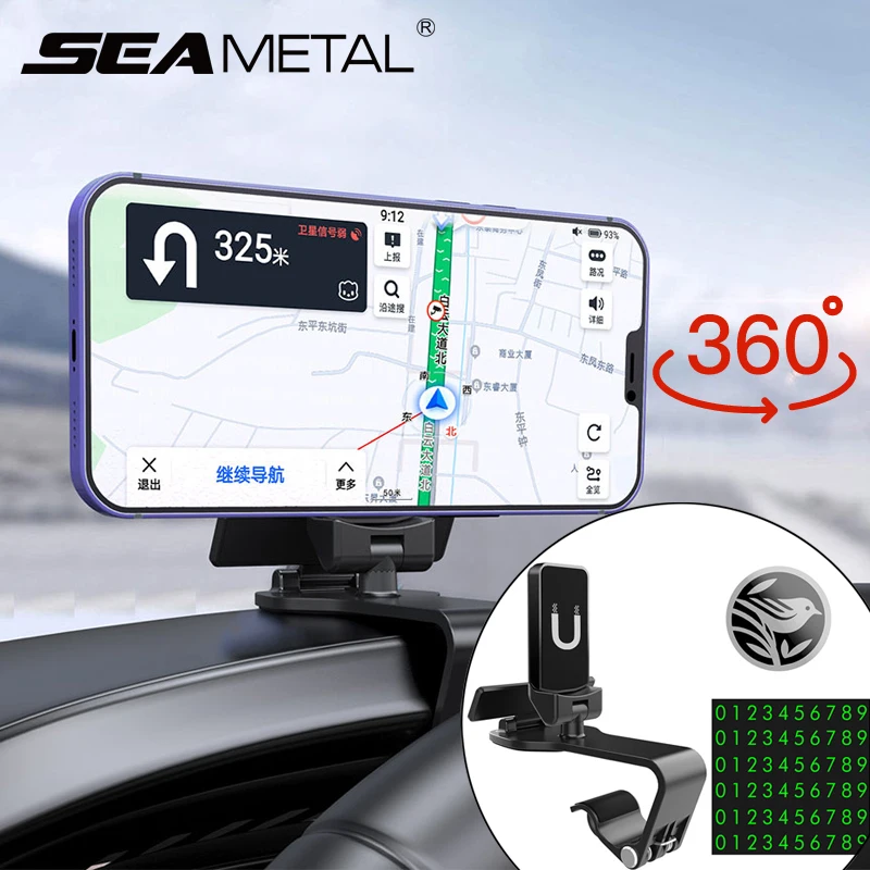 Автомобильный магнитный держатель для телефона поддержка интерьера приборной