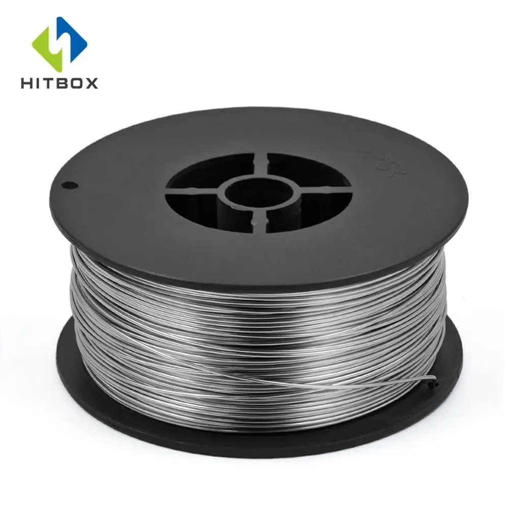 HITBOX 1 кг флюс сердечник 0,8 мм самоэкранированная сварочная проволока MIG сварочный газ и без газа сварочные аксессуары