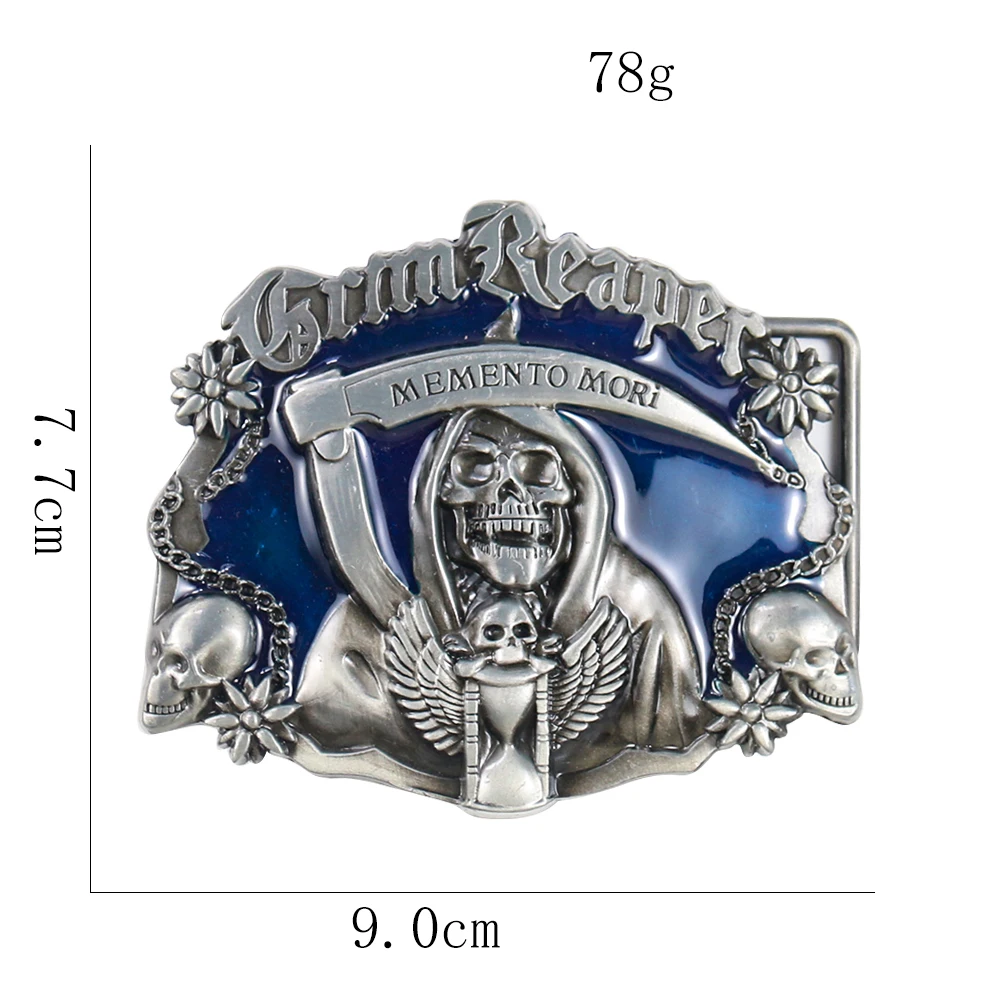 Ремень мужской в стиле панк-рок с пряжкой-черепом шириной 4 см | Дом и сад