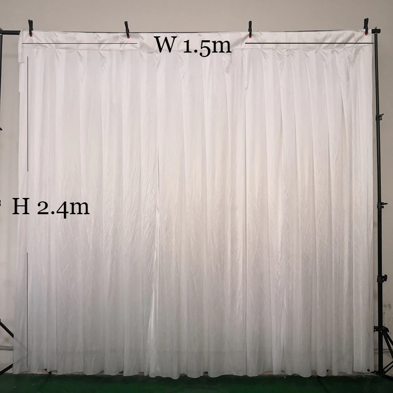 Белые прозрачные тканевые шторы из ледяного шелка Висячие Фотофон свадебные