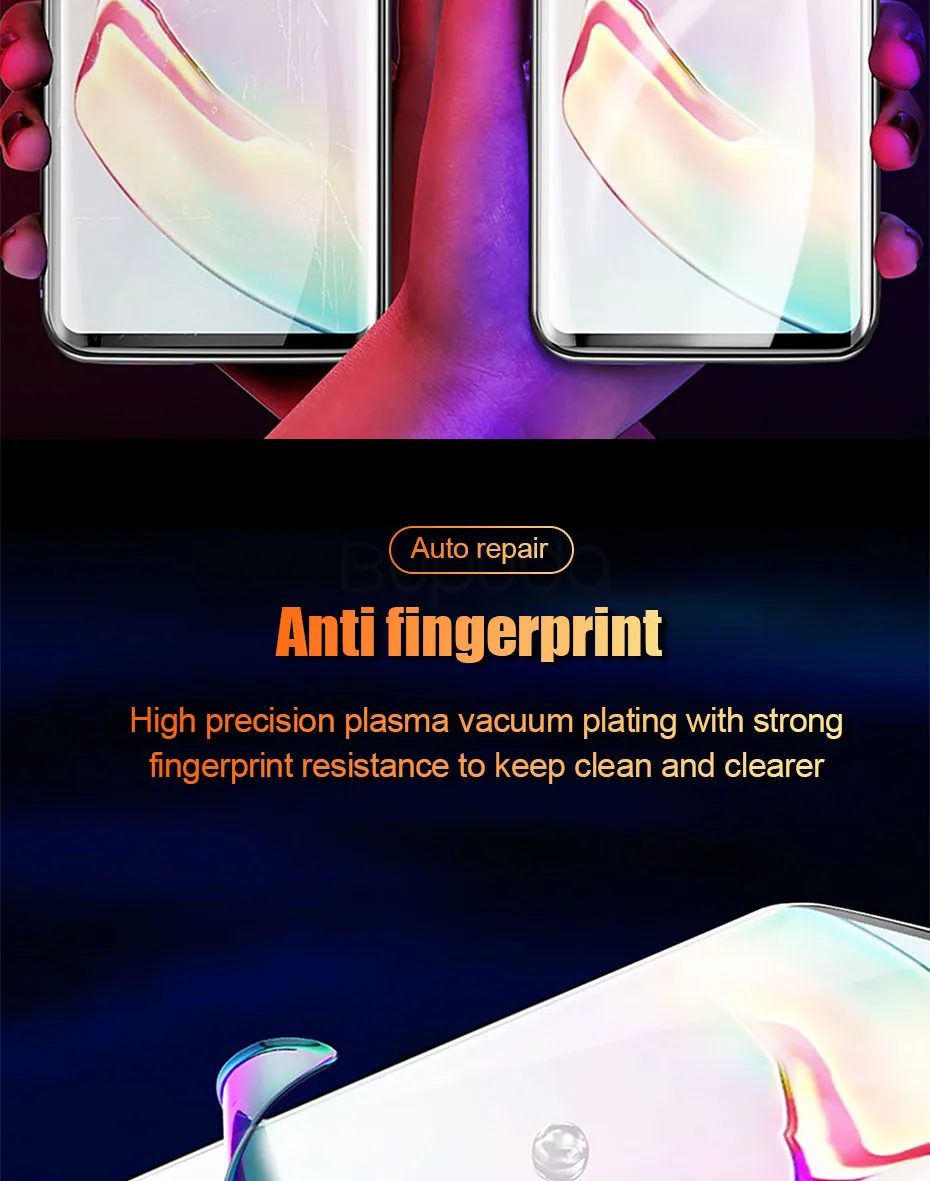 3 шт. Защитная пленка для экрана для samsung S9 S8 S10 Plus S10E S7 Edge Гидрогелевая пленка для Galaxy Note 10 Plus 9 8 полная мягкая пленка не стекло