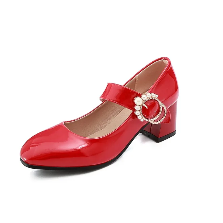 Туфли лодочки женские на высоком каблуке лаковые туфли квадратный каблук