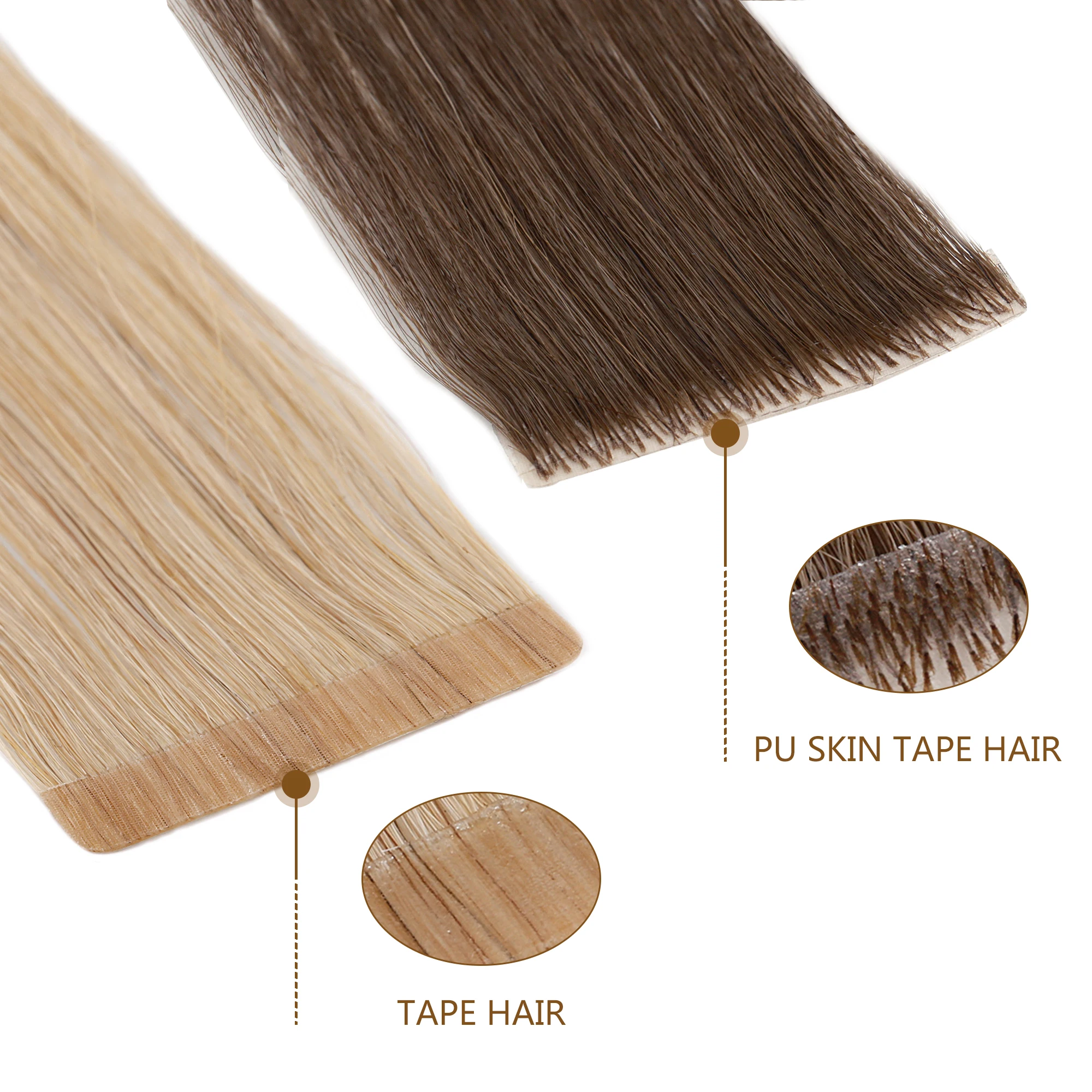 Neitsi Натуральные Прямые накладные волосы из искусственной кожи клеи 16 &quot20&quot 24 &quot