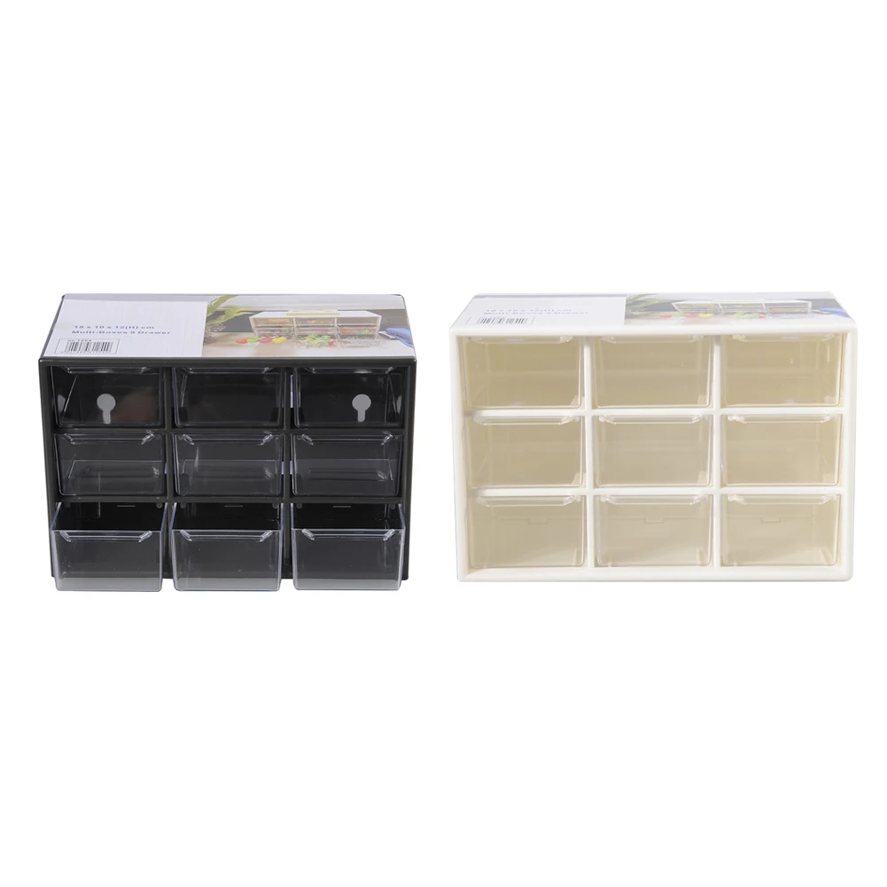 

9 Grids Desktop Storage Box Jewelry Drawer Pearl Beads Storage Boxes Plastic Cosmetic Earrings Makeup Container Organizer-1pc