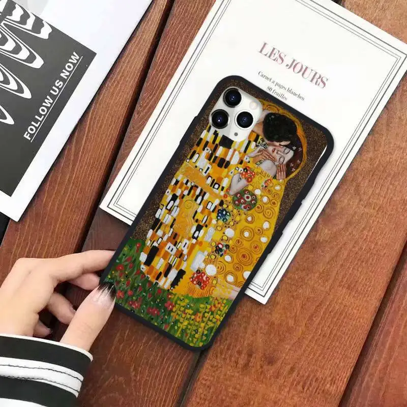 

Kiss by Gustav Gustav Klimt kiss Phone Case for iPhone 11 12 pro XS MAX 8 7 6 6S Plus X 5S SE 2020 XR